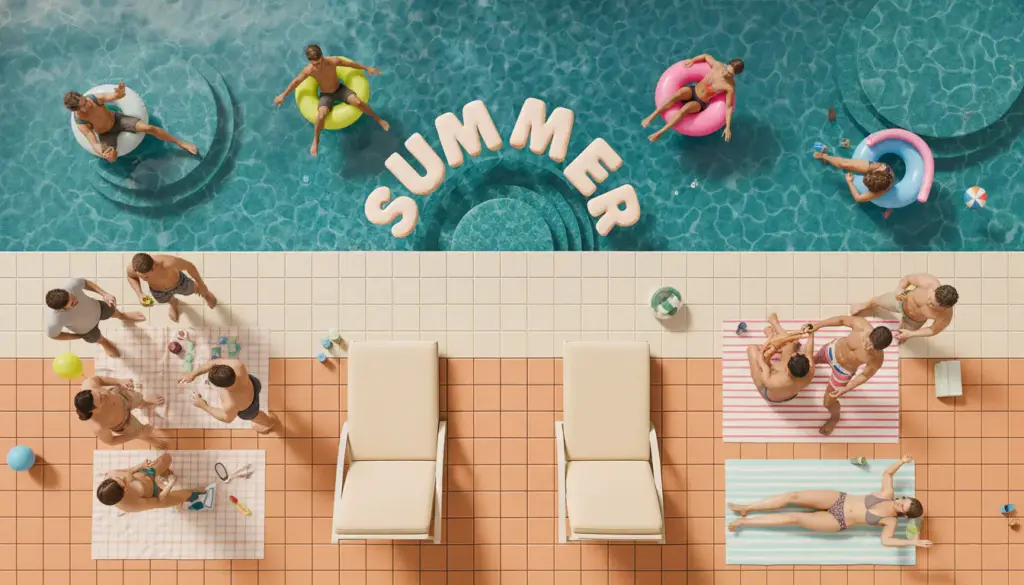 Letras flotantes de espuma para piscina