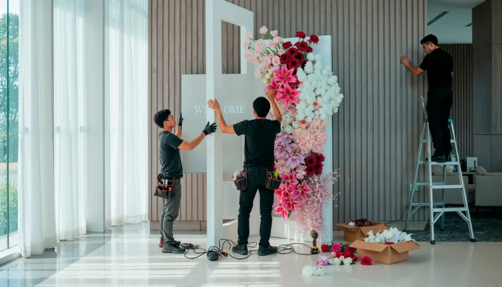 wedding arch collonades