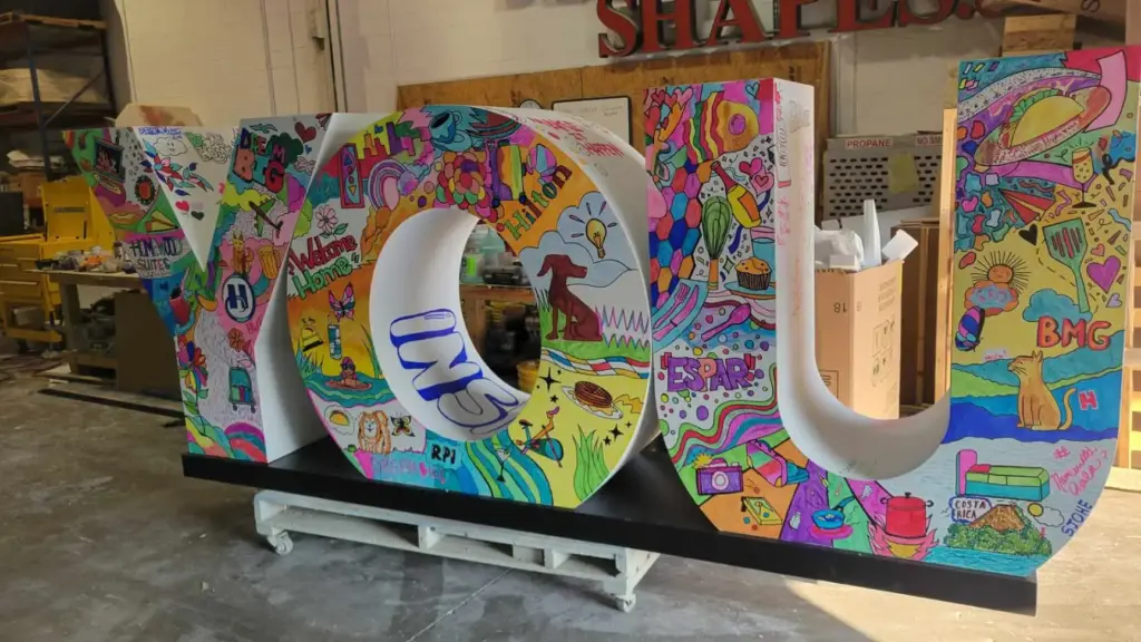 Letras interactivas 3D 2