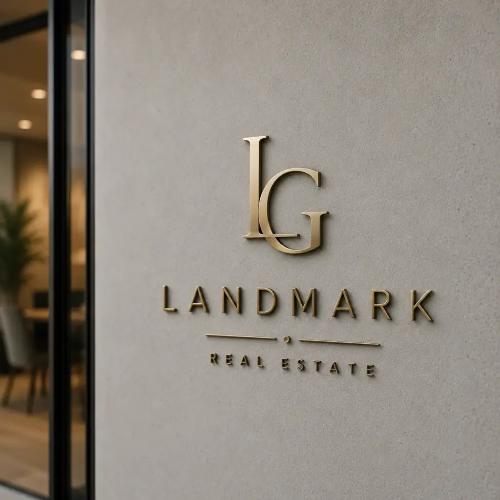 Logotipos de letras metálicas pequeñas 2 1