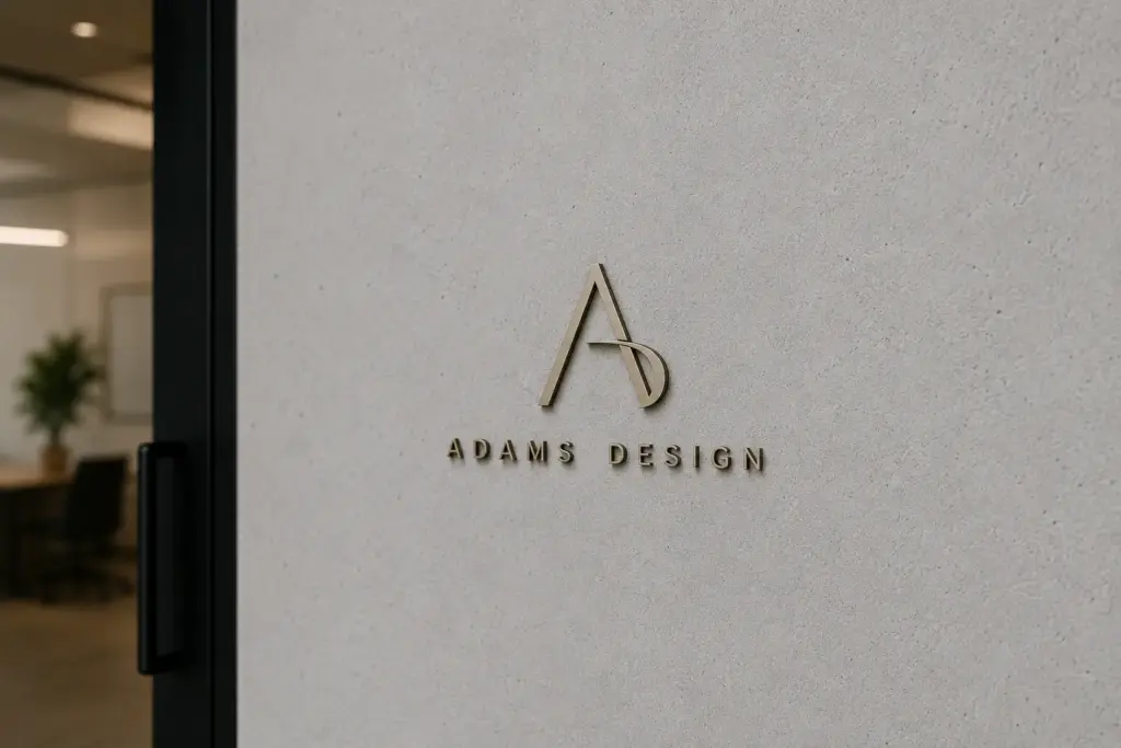 Logotipos de letras metálicas pequeñas 5 1