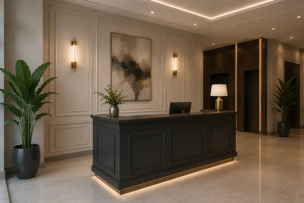 Diseño de área de recepción 6