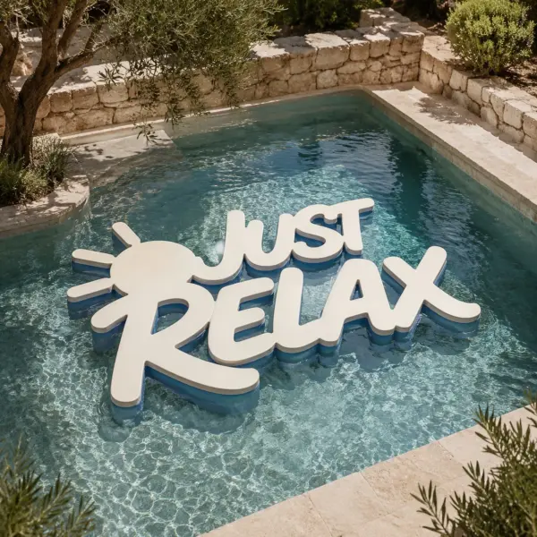 Floating Letters For Pool 15